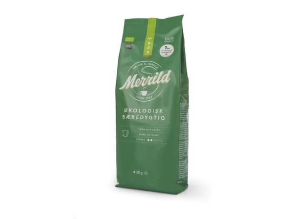 Kaffe Merrild Økologisk 400g/pose - (400 gram pr. pose x 16 poser)