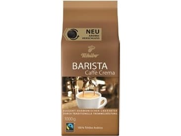 Tchibo Kawa Barista Caffe Crema 1KG ziarnista, 1 kg, Amerikano, Caffe crema, Caffe latte, Cappuccino, Kaffe, Espresso, Latte macchiato, Mokka, Ristre