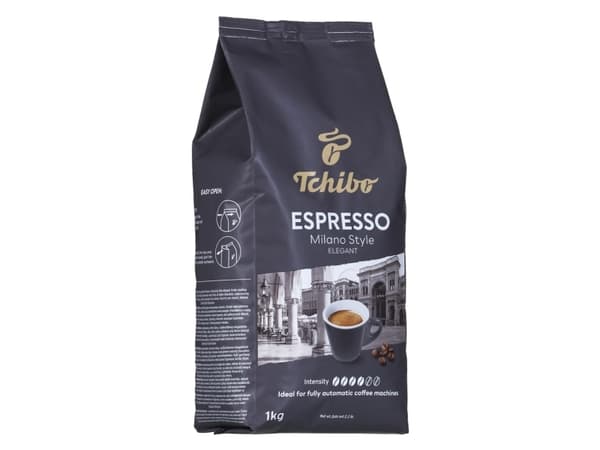 Tchibo Espresso Milano Style, 1 kg, Espresso, Ljusrostade, 1 styck