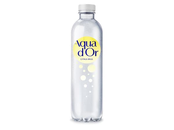 Danskvand Aqua d’Or med blid brus, citron og lime 0,5 ltr. - (12 flasker)