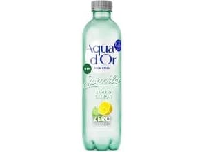 Kivennäisvesi Aqua d'Or Lime ja sitruuna 0,5 ltr, poreileva, 12 fl x 0,5 ltr/krt