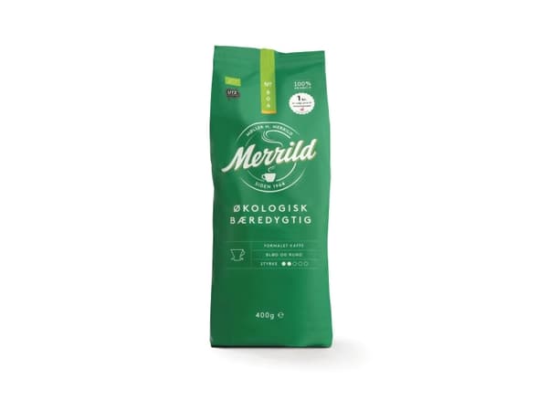 Filterkaffe Merrild, økologisk, 400 g