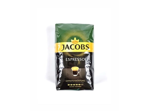 Jacobs Expertenröstung Espresso, 1 kg, Espresso, Mørkbrent, Veske