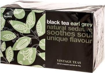 Vintage Teas Vintage Teas Svart te Earl Grey - 30 påsar