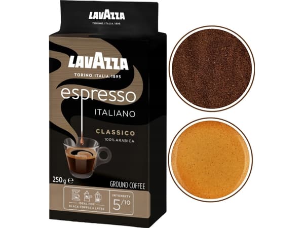 Lavazza Espresso Italiano Classico, 250 g, Letristet, Espresso, Krukke