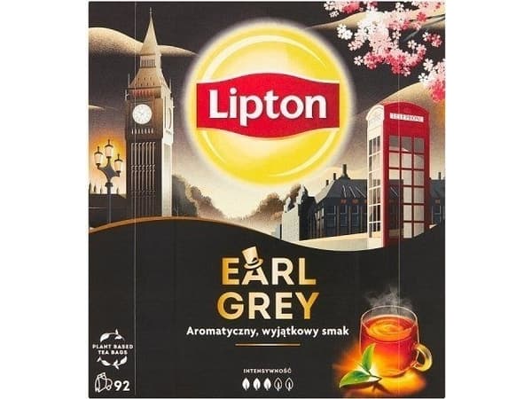 LIPTON EARL GREY Black Tea 92 poser