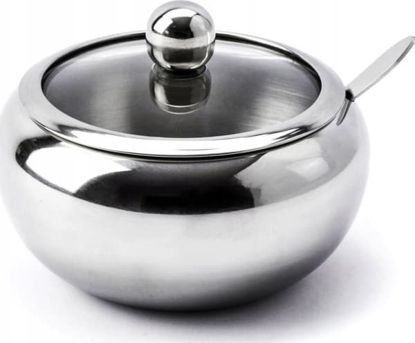 Brunbeste STEEL CONFECTIONERY BOWL WITH A SPOON 560ml GLOSS BRUNBESTE BB-1155