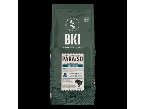 Kaffe BKI Paraiso 1000g - kaffebønner