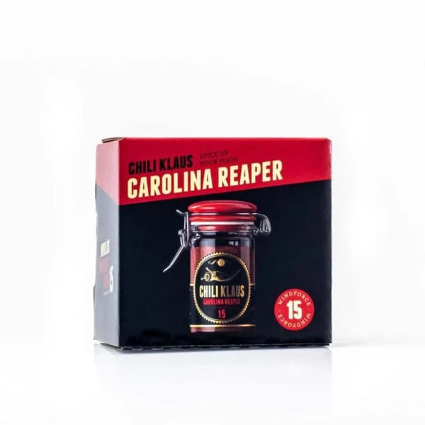 Chili Klaus - Carolina Reaper - dried chili powder i glas