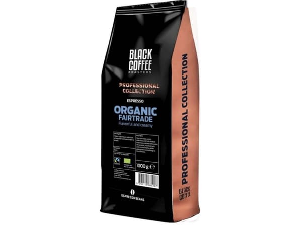 Espresso, BKI Black Coffee Type 1, fyldningsvægt: 1000, Bag of 1 kg - (6 stk.)