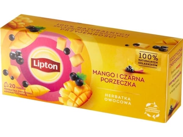 Lipton Lipton fruktte med mango och svarta vinbär 34 g (20 påsar)
