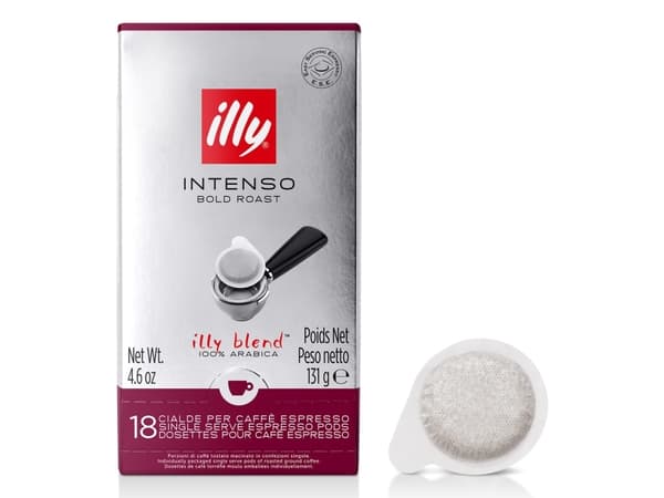 Illy 7999, Kaffekuddar, Espresso, Mörkrostade, Easy Serving Espresso pod (E.S.E.), 18 koppar, 24 månad (er)