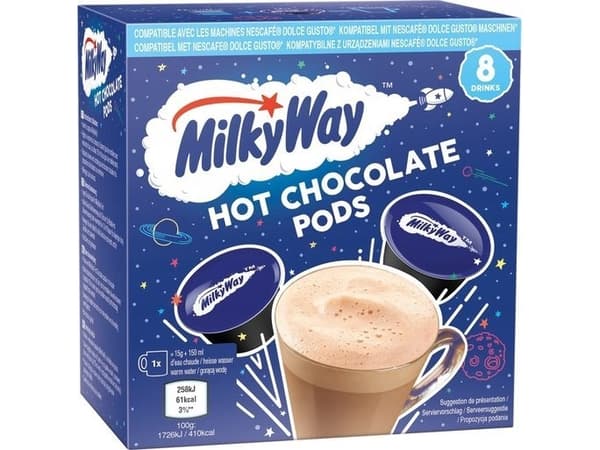 Hot chocolate pods compatible with NESCAFE(r) Dolce Gusto(r) Milky Way, 8 pcs.