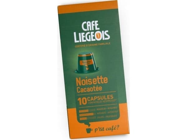 Coffee capsules compatible with Nespresso(r) Charles Liegeois Noisette, 10 pcs.