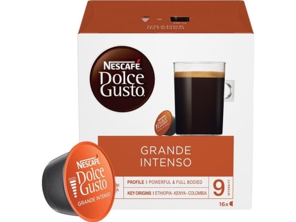 Kahvikapselit NESCAFÉ® Dolce Gusto® Grande Intenso, 16 kpl.