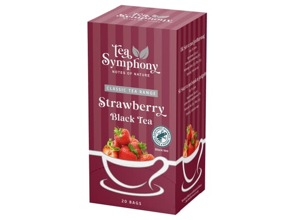 Tea Symphony Strawberry Black Tea - (6 stk.)