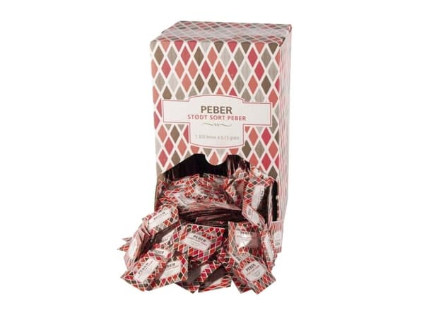 Pepper Styrke fordelerboks, in portion letter kasse a 1300 stk