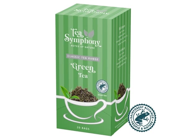 Tee, Symphony Type 1, täyttöpaino: 40, Vihreä tee, 20 kpl pakkaus