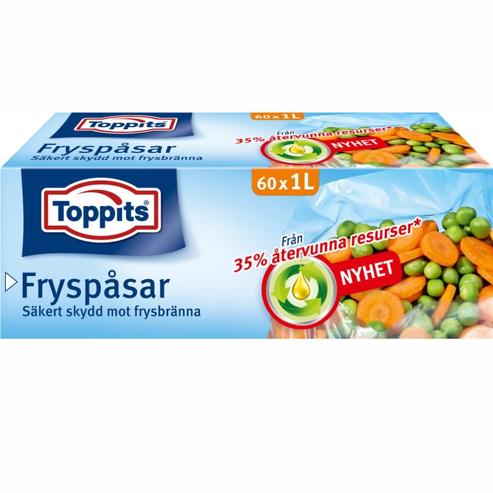 Fryseposer 1L 60 stk (Merk 9 stk. DFP)