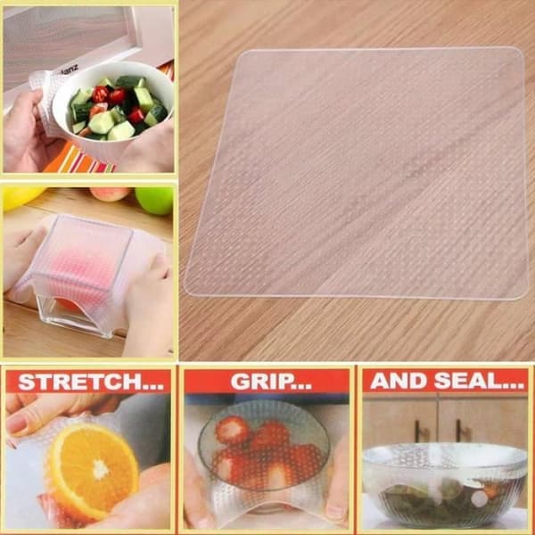 4 delar Universal Pot Bowl Silikon Stretch lock