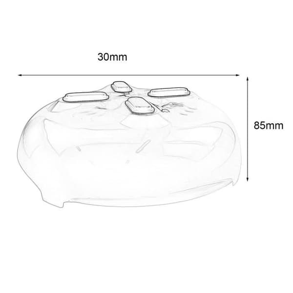 Mikrovågsskydd - HOVER COVER - Anti-spray - 30cm x 8,5cm - Plast - Transparent