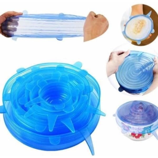 färg 1 set vita silikonstretchlock, 6 förpackningar, återanvändbara, slitstarka och stretchiga, po