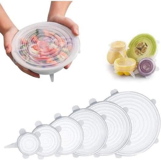 Förvaringslock - MAVURA - FRESHTOPPER™ - Sträckbar silikon - Giftfri - 6 olika storlekar