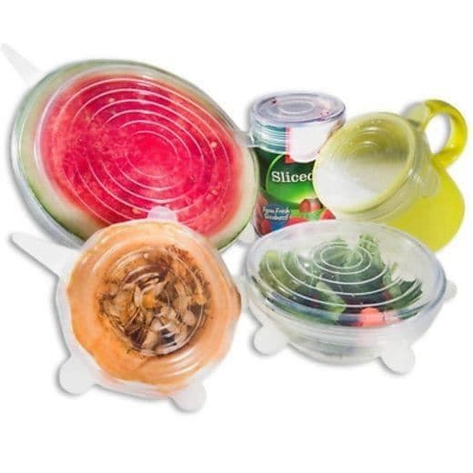 Förvaringslock - MAVURA - FRESHTOPPER™ - Sträckbar silikon - Giftfri - 6 olika storlekar