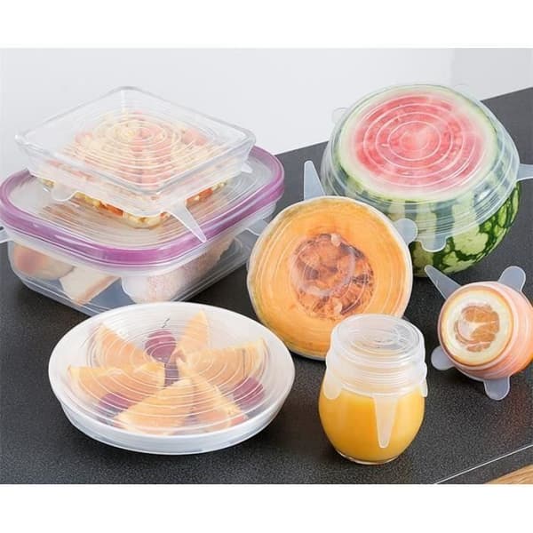 HT Universal Food Silicone Lids - Set of 6 lids exclusive size XS to XL (21.... - HTPRM824AA1757