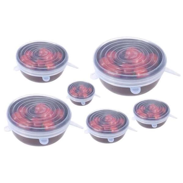 BH 6 X Silikonskydd, 6-pack av olika storlekar av utsträckbara lock...... - BHCYD821A2891
