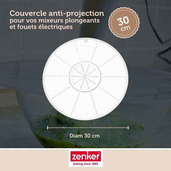 Couvercle anti-projektion 30 cm Zenker Smart Pastry