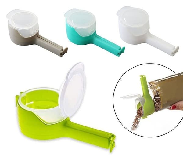 Plastlokk med klemme / Helle-klemme – 4stk