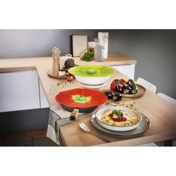 Lufttäta lock - CHARLES VIANCIN - Set om 4 - Silikon - Tomatdekor - 15-20-23-28 cm