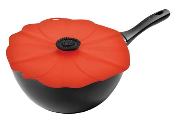 Lufttätt lock - CHARLES VIANCIN - Poppy® - Silikon - 20 cm - Röd