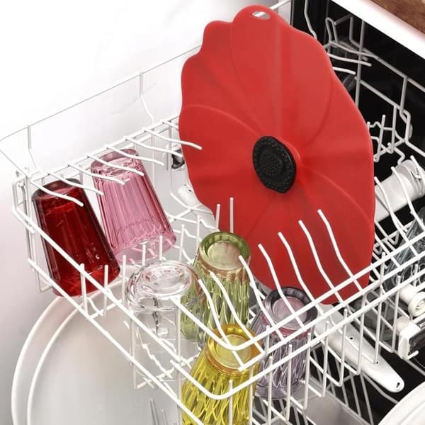 Lufttätt lock - CHARLES VIANCIN - Poppy® - Silikon - 20 cm - Röd