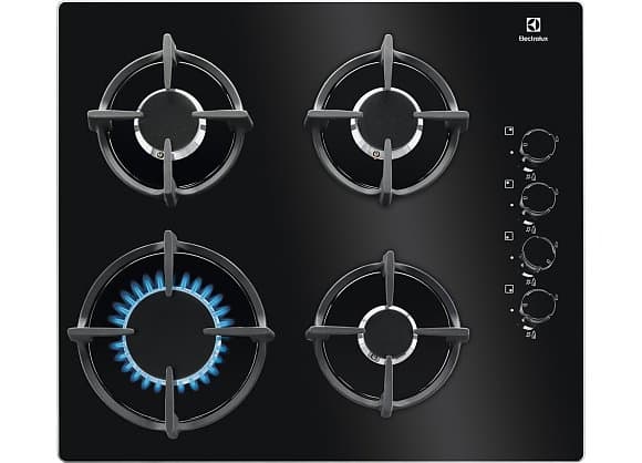 Inbyggd gashäll KGG6407K, Electrolux Svart