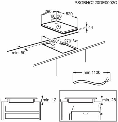 Sisäänrakennettu induktioliesi LIT30231C, Electrolux