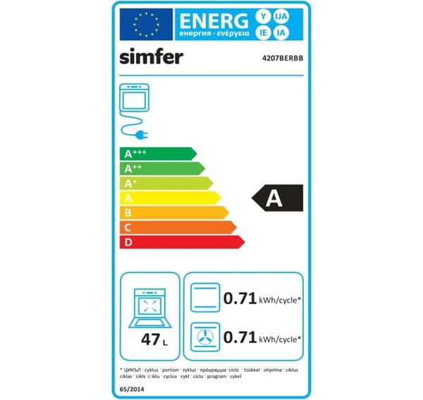 Simfer, Sisäänrakennettu, Uuni, 4207BERBB
