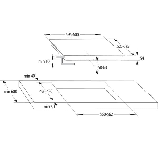 Gorenje, induktion, kogeplader, GI6401WSC