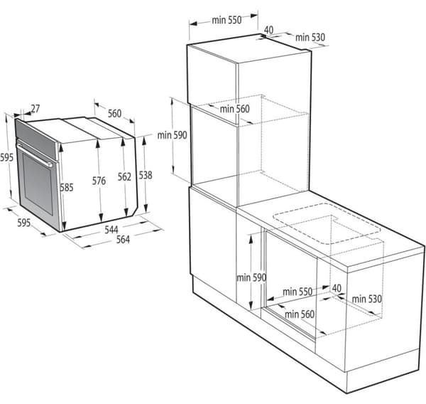 Gorenje, Uuni, BOS6737SYW