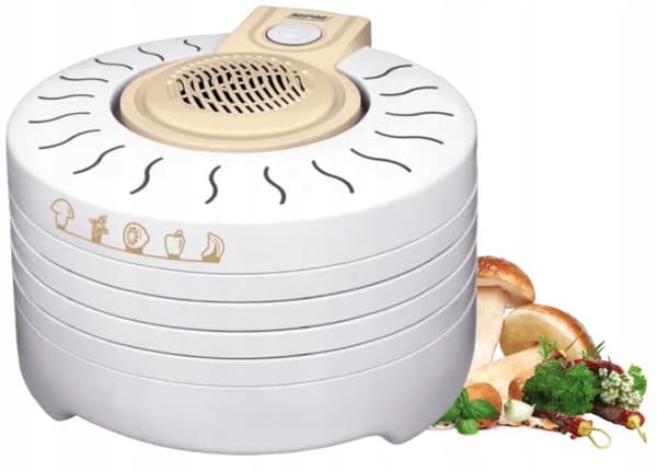 Torktumlare för svamp, frukt, grönsaker, kött, 250W, 4 silar, 28 cm