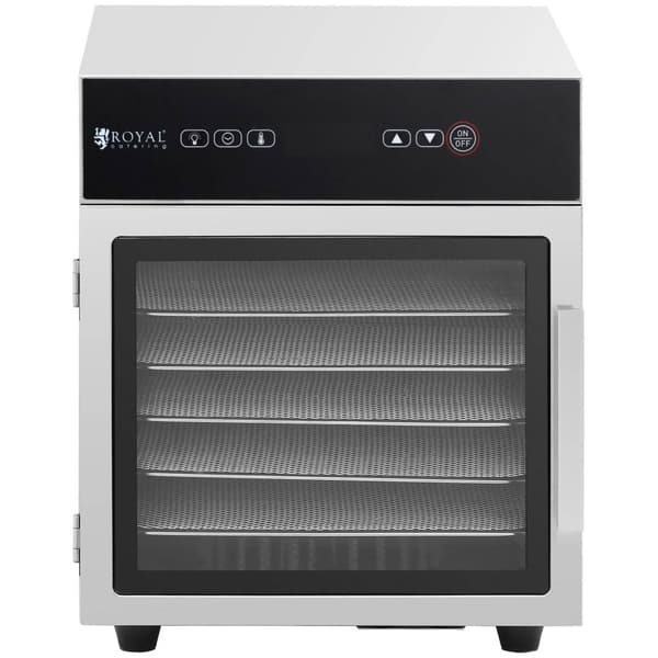 Royal Catering Torkugn - Rostfritt stål - 500 W - 6 torkhyllor - Royal Catering