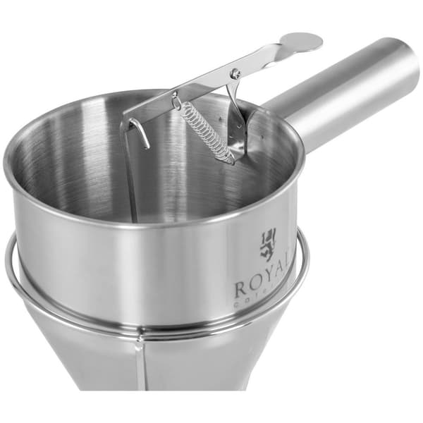 Royal Catering Rostfri doseringstratt - 1,2 L - Rostfritt stål - Doseringsöppning 8 mm