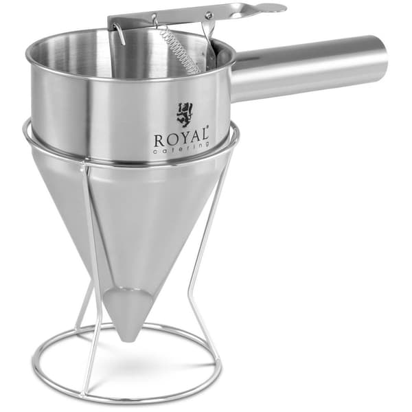 Royal Catering Rostfri doseringstratt - 1,2 L - Rostfritt stål - Doseringsöppning 8 mm Royal Catering Rostfri doseringstratt - 1,2 L - Rostfritt stål - Doseringsöppning 8 mm