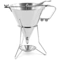 Miniatyrbild 1 av 6: Royal Catering Doseringstratt - 1,8 L - Rostfritt stål - 3 spritstyllar - Stativ med droppbricka