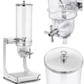 Miniatyrbillede 1 af 4: Dispenser dispenser til slikrisflager, gennemsigtig, rustfri, 3,5 l