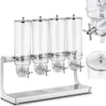 Miniatyrbillede 1 af 5: Dispenser dispenser til løse produkter, mysliflager, tørrede frugter og nødder, kaffe, 4 x 3,5 l