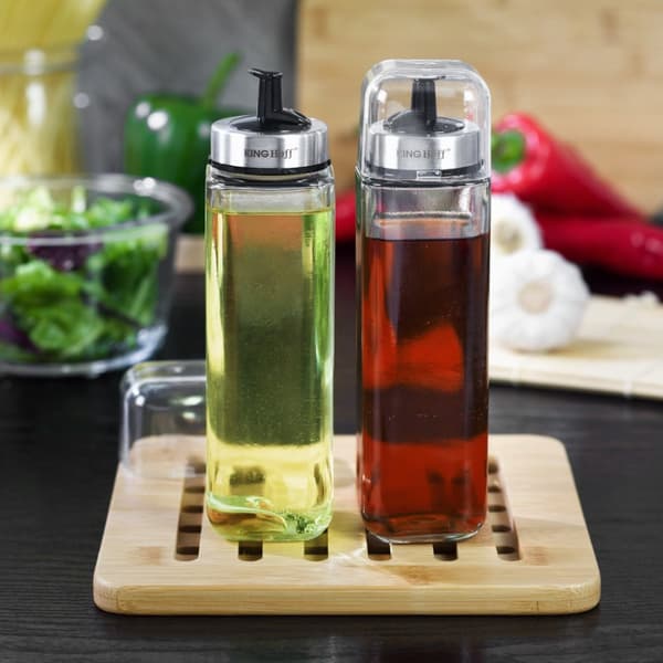 SET MED OLJA OCH FLYTANDE KRYDDDISPENSERS 270ML 2 EL. KINGHOFF KH-1645