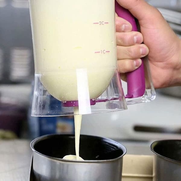 Dosering dispenser för deg - Ej specificerat - 900 mL - Antikipp - Ergonomisk - Transparent