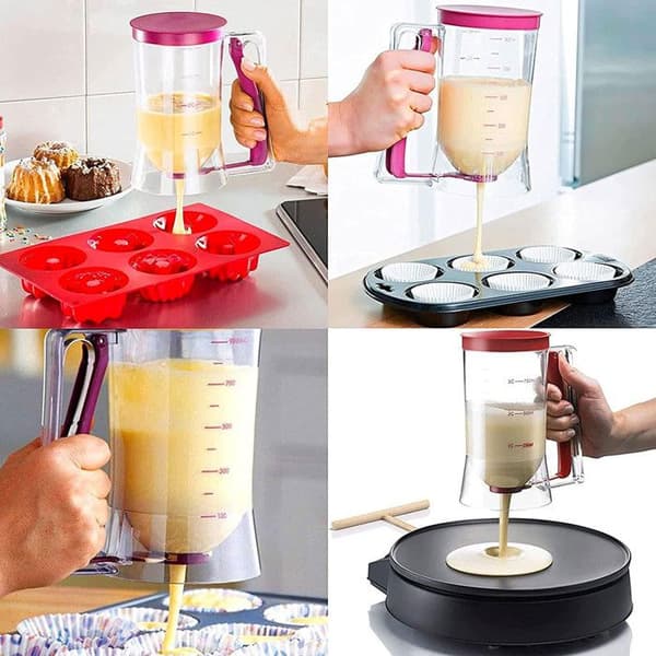 Dosering dispenser för deg - Ej specificerat - 900 mL - Antikipp - Ergonomisk - Transparent